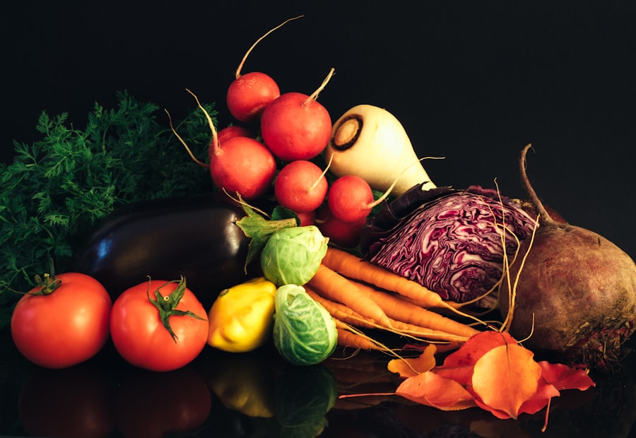 Assorted fresh colorful vegetables